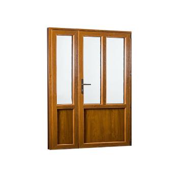 SKLADOVE-OKNA.sk - Vedľajšie vchodové dvere dvojkrídlové, pravé, PREMIUM - 1380 x 2080 mm, barva biela