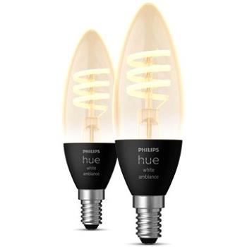 Philips Hue White Ambiance 4,6 W 550 Filament sviečka E14 2 ks (929003145202)