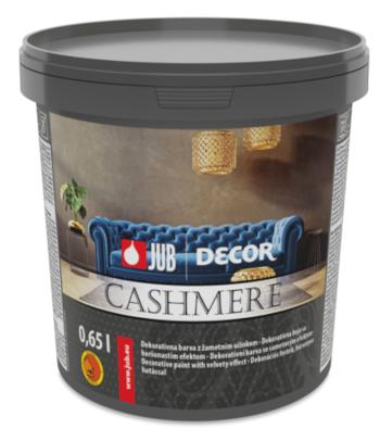 JUB DECOR CASHMERE - Dekoratívna farba so zamatovým efektom biela 0,65 l