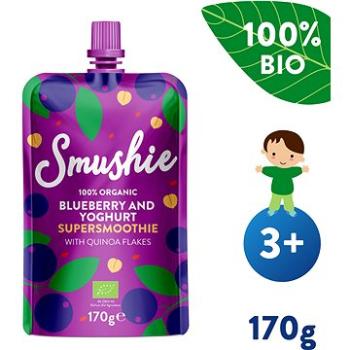 SALVEST Smushie BIO Ovocné smoothie s čučoriedkami, jogurtom a quinoou (170 g) (4740073072615)