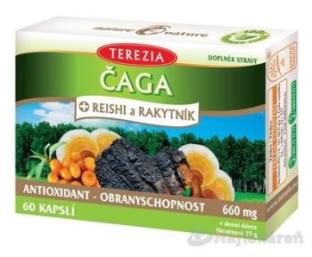 TEREZIA ČAGA + REISHI a RAKYTNÍK 60 ks