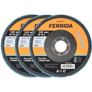 FERRIDA lamelový kotúč 125 mm G80 3 kusy