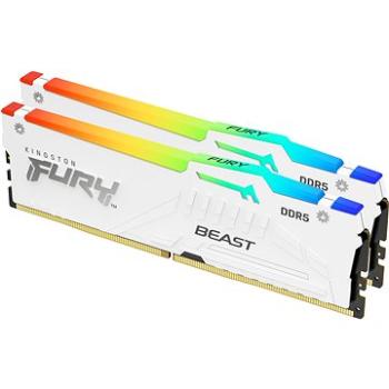 Kingston FURY 64GB KIT DDR5 5200MHz CL40 Beast White RGB XMP (KF552C40BWAK2-64)