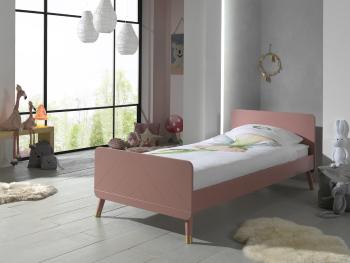 Detská posteľ VIPACK FURNITURE Billy Simple ružová 200x90 cm