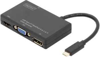 Digitus DA-70848 USB / DVI / DisplayPort / HDMI / VGA adaptér [1x USB-C ™ zástrčka - 1x DVI zásuvka 24+5-pólová, zásuvka