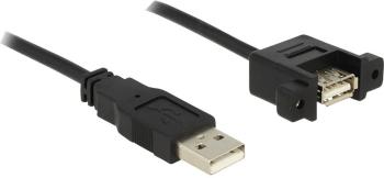 Delock #####USB-Kabel USB 2.0 #####USB-A Stecker, #####USB-A Buchse 1.00 m čierna