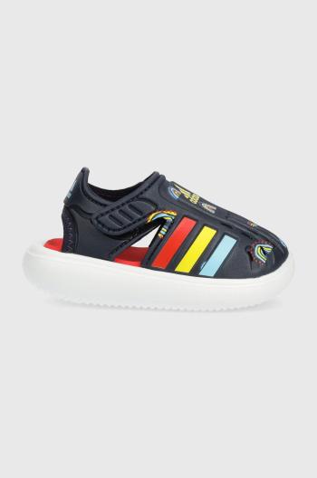 Detské sandále adidas WATER SANDAL I tmavomodrá farba