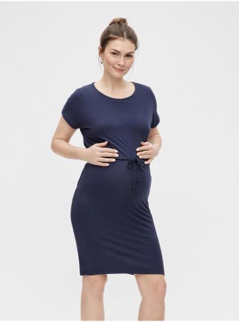Tmavomodré tehotenské šaty Mama.licious Alison