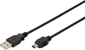 Digitus #####USB-Kabel USB 2.0 #####USB-A Stecker, #####USB-Mini-B Stecker 3.00 m čierna