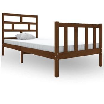 Rám postele medovo hnedý masívna borovica 100 × 200 cm, 3101341