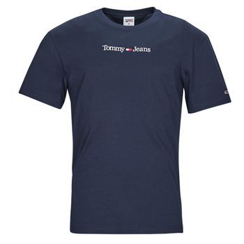 Tommy Jeans  Tričká s krátkym rukávom TJM CLASSIC LINEAR LOGO TEE  Námornícka modrá