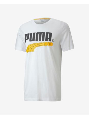 Tričká s krátkym rukávom pre mužov Puma - biela