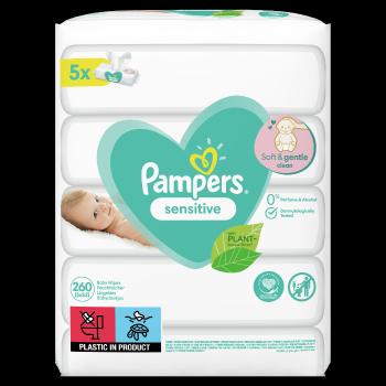 Pampers Wipes 260ks (5x52) Sensitive