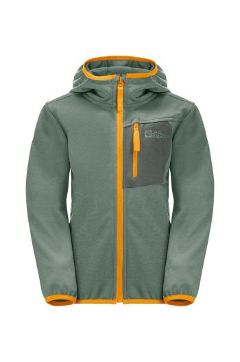 Detská bunda Jack Wolfskin ACTIVE JACKET K zelená farba