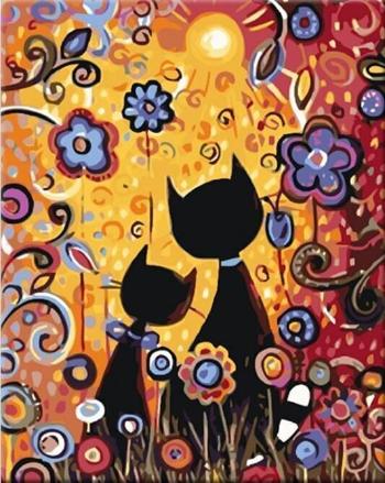 Zuty Maľovanie podľa čísiel Dve mačky