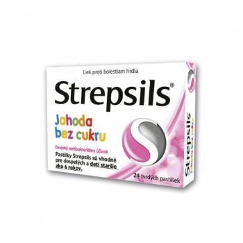 Strepsils Jahoda bez cukru pas.ord.24 x 0,6mg/1,2mg