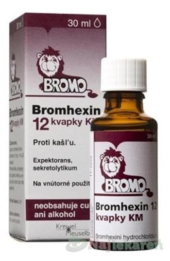 Bromhexin 12 kvapky KM gtt.por.1 x 30 ml