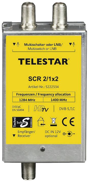 Telestar SCR 2/1x2 kaskádový rozdeľovač (Unicable)