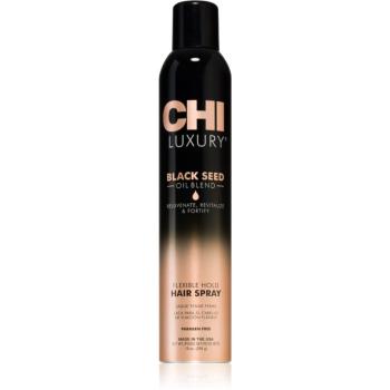 CHI Luxury Black Seed Oil Flexible Hold Hairspray lak na vlasy pre flexibilné spevnenie 284 ml