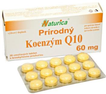 Naturica Prírodný KOENZÝM Q10 60 mg cmúľacie tablety 30 ks