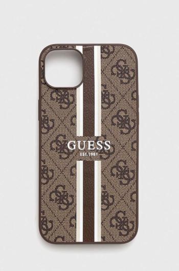 Puzdro na mobil Guess iPhone 14 Plus 6,7" hnedá farba