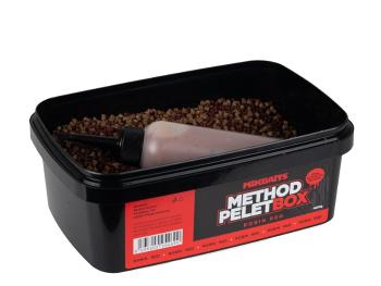 Mikbaits method pelet box 400 g + 120 ml activator - robin red