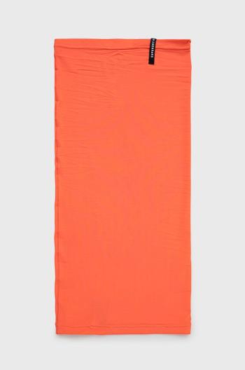 Šál komín Superdry pánsky, oranžová farba, jednofarebný