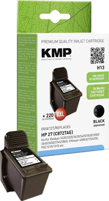 KMP Ink náhradný HP 27 kompatibilná  čierna H13 0997,4271