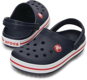 Crocs Kids' Crocband Clog Navy/Red 29-30