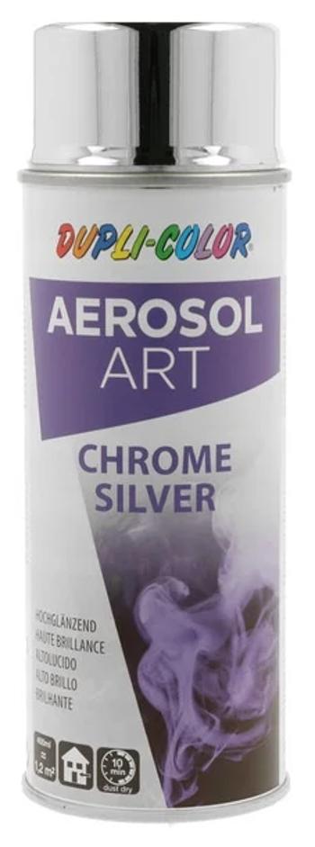 AEROSOL ART CHROME - Dekoračná farba v spreji s vysokým leskom efekt lešteného chrómu 0,4 L