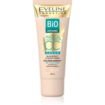 Eveline Cosmetics Magical Colour zmatňujúci CC krém pre pleť s nedokonalosťami SPF 15 odtieň 01 Light Beige 30 ml