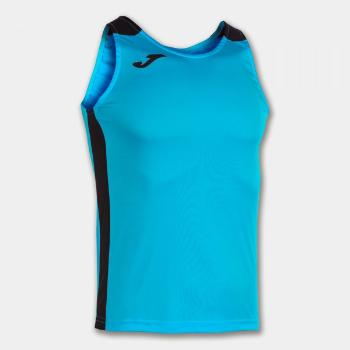 RECORD II TANK TOP FLUOR TURQUOISE-NAVY L