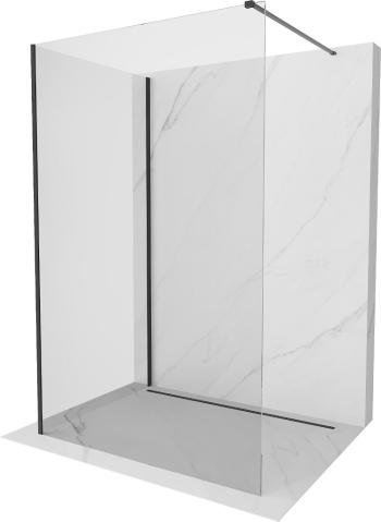 MEXEN/S - Kioto Sprchová zástena WALK-IN 120 x 80 cm, transparent, čierna 800-120-212-70-00-080