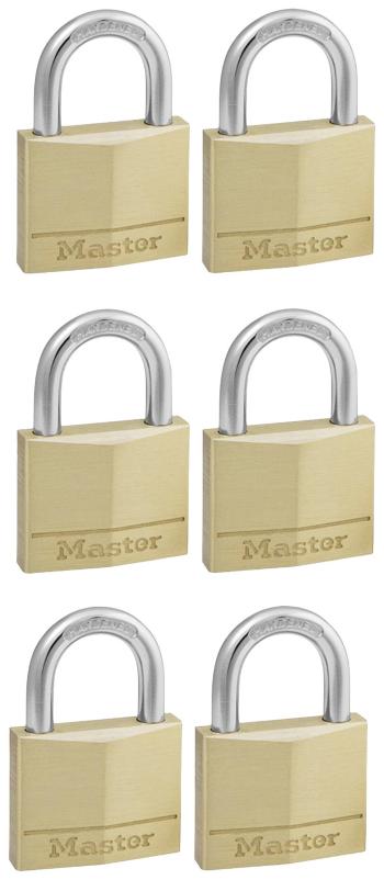Master Lock P22214 visiaci zámok  zámky s rovnakým kľúčom   zlatá, strieborná na kľúč