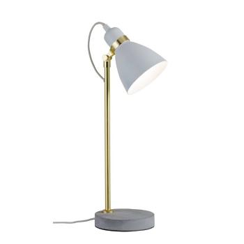 Paulmann Neordic Orm lampa na písací stôl LED  E27 20 W  betónovo sivá, biela, zlatá