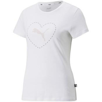 Puma  Tričká s krátkym rukávom Valentine S Day Graphic  Biela