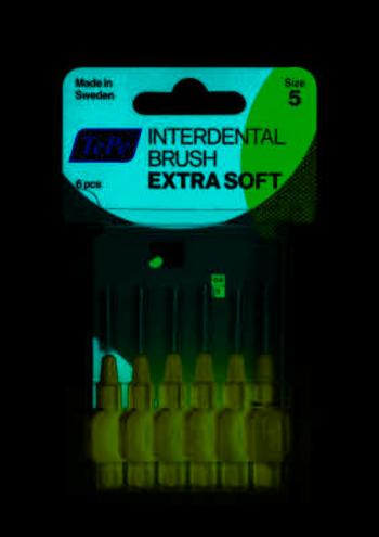 TePe Extra soft Medzizubné kefky svetlozelené 0,8 mm 6 ks
