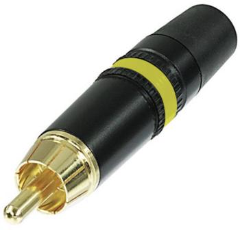 Rean AV NYS373-4 cinch konektor zástrčka, rovná Pólov: 2  čierna, žltá 1 ks