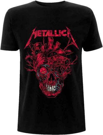 Metallica Tričko Heart Skull Black L