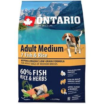 Ontario Adult Medium Fish & Rice 2,25 kg (8595091780211)