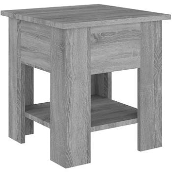 SHUMEE Konferenčný stolík sivý sonoma 40 × 40 × 42 cm kompozitné drevo, 813081