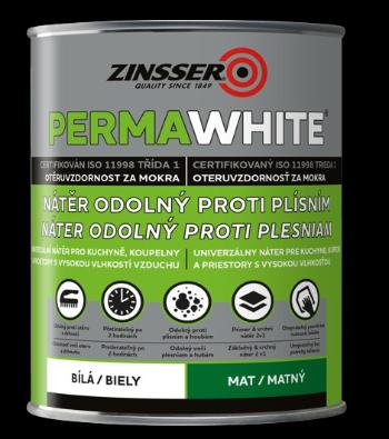 ZINSSER PERMA-WHITE - Interiérová farba do vlhkých priestorov biela matná, 1 L