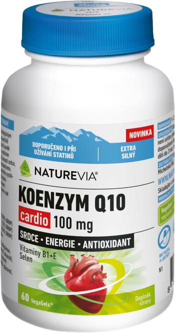 NatureVia KOENZÝM Q10 cardio 100 mg, vitamíny B1+E, selén 60 kapsúl