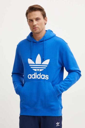 Bavlnená mikina adidas Originals pánska, s kapucňou, s potlačou, IZ1855