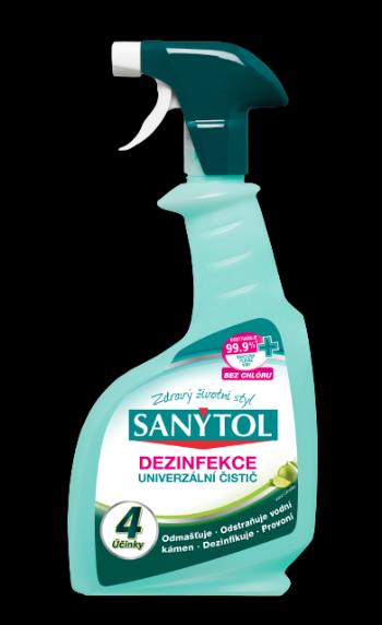 Sanytol Dezinfekčný univerzálny čistič - sprej 4 účinky limetka 500 ml