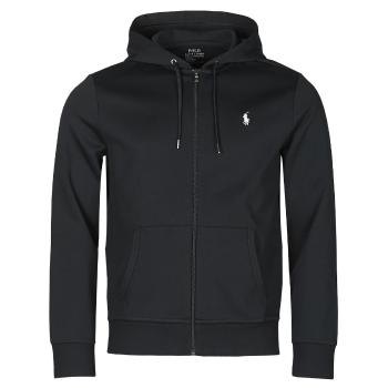 Polo Ralph Lauren  SWEATSHIRT A CAPUCHE ZIPPE EN JOGGING DOUBLE KNIT TECH LOGO PONY  Mikiny Čierna