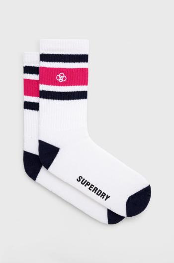 Ponožky Superdry pánske, biela farba