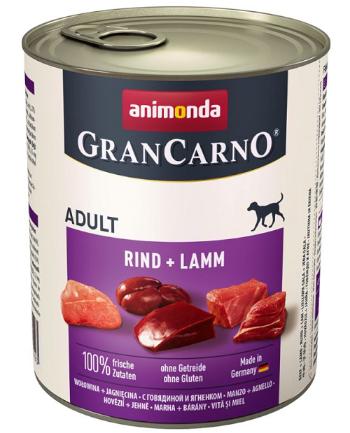 Animonda GRANCARNO® dog adult hovädzie a jahňa 6 x 800g konzerva