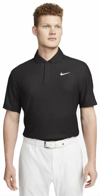 Nike Dri-Fit Tiger Woods Mens Golf Polo Black/Anthracite/White S