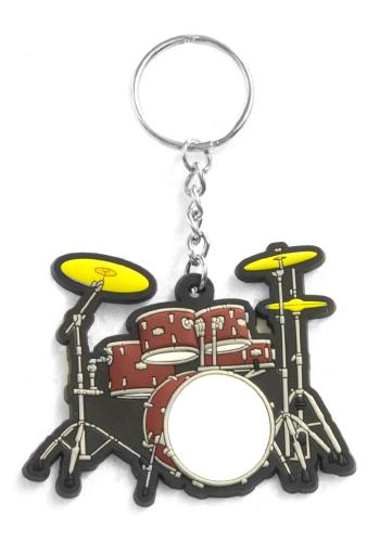 Musician Designer Music Key Chain Drumset Red